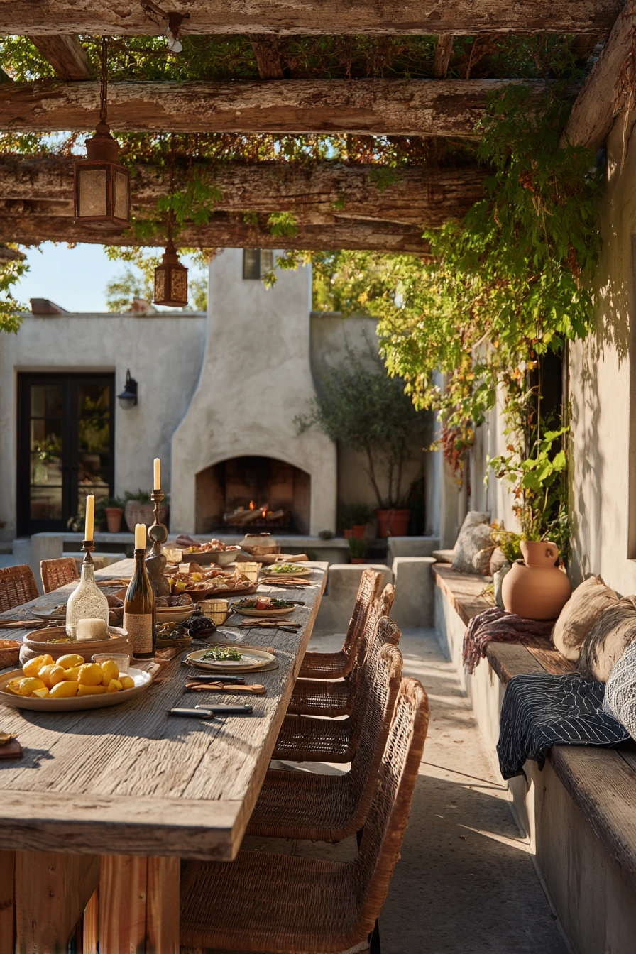 Weekend Entertaining Under the Pergola