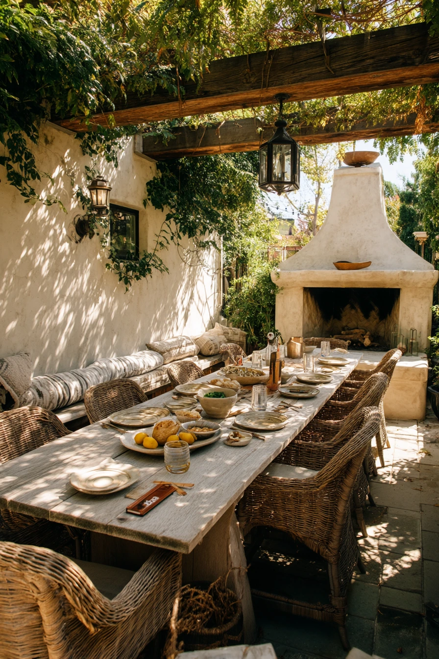 Weekend Entertaining Under the Pergola