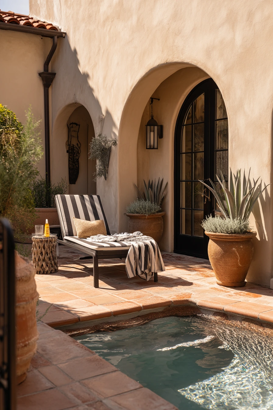 Desert-Inspired Poolside Patio