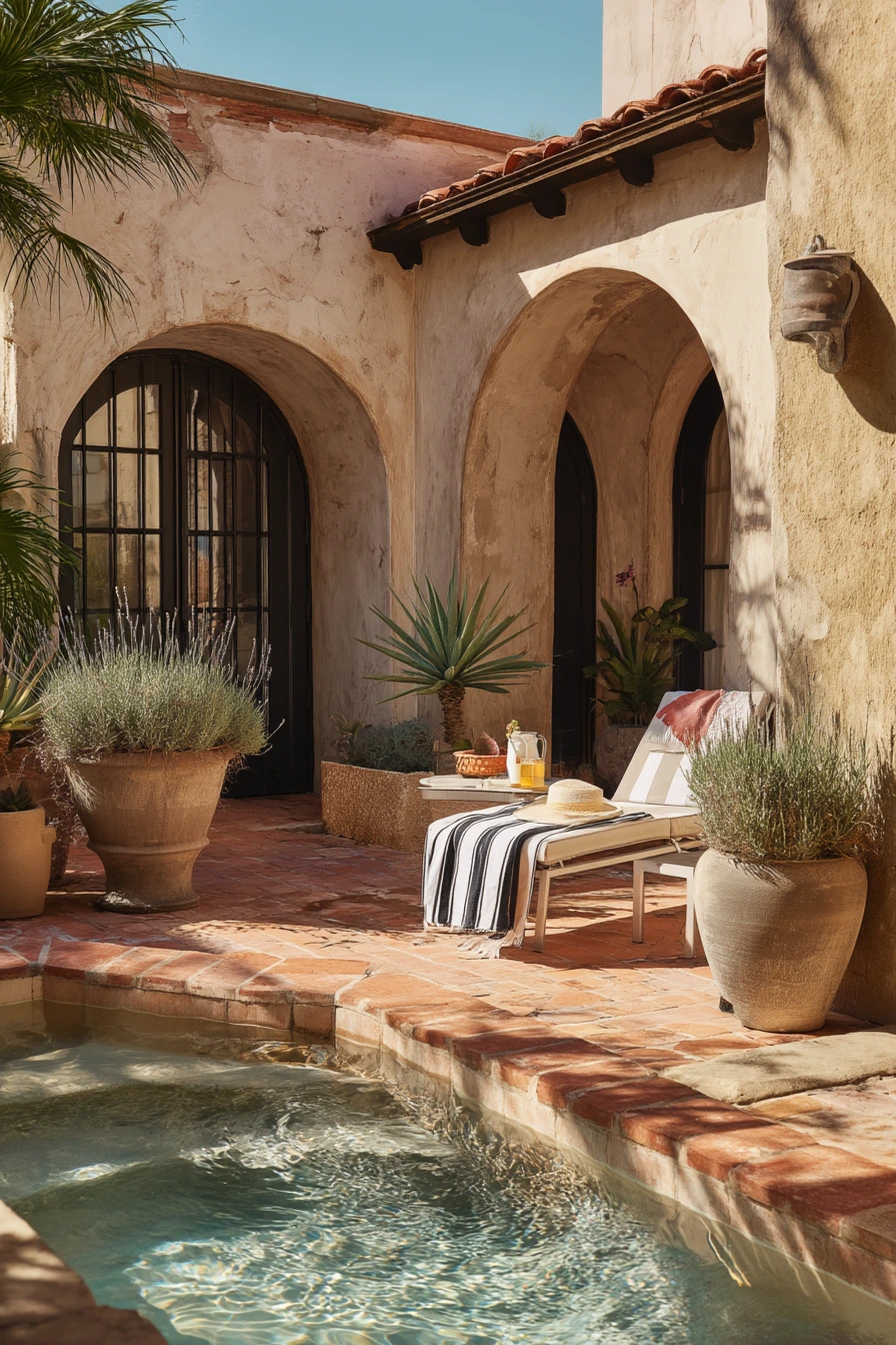 Desert-Inspired Poolside Patio