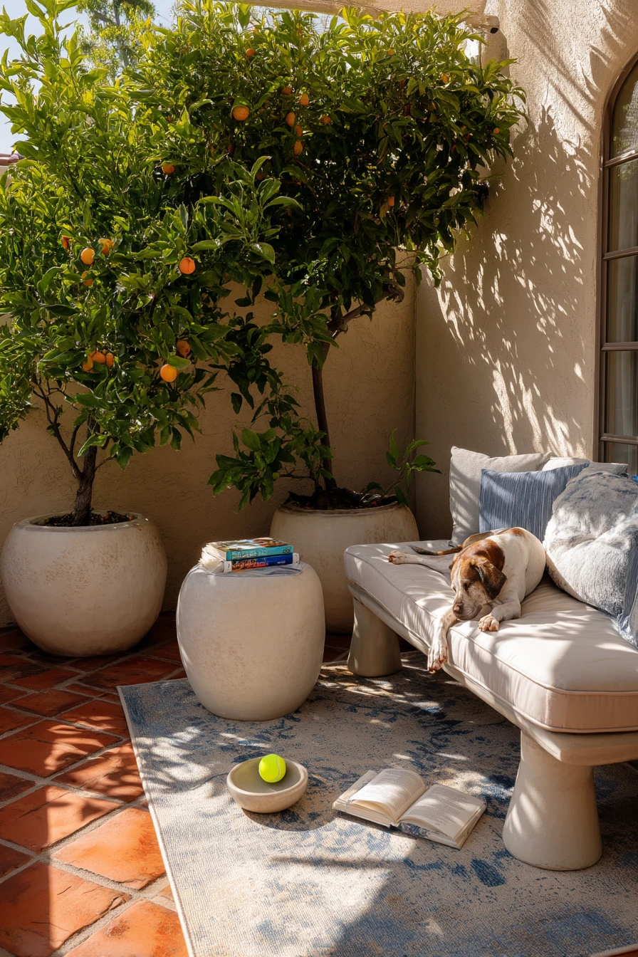 Pet-Friendly Patio with Tough Materials