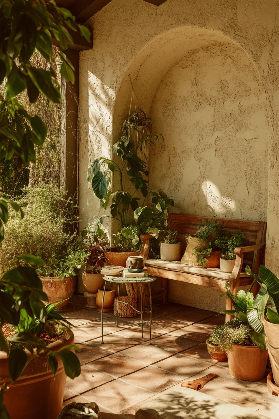 Plant-Filled Patio for Slow Mornings