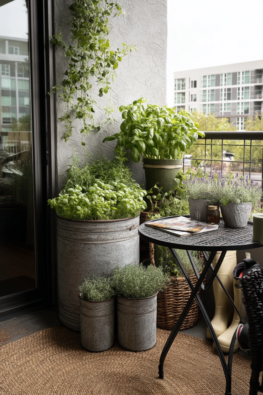 Small Patio Spiral Garden for Apartment Living
