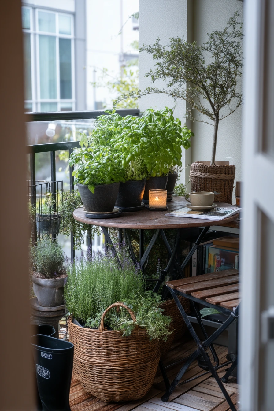 Small Patio Spiral Garden for Apartment Living