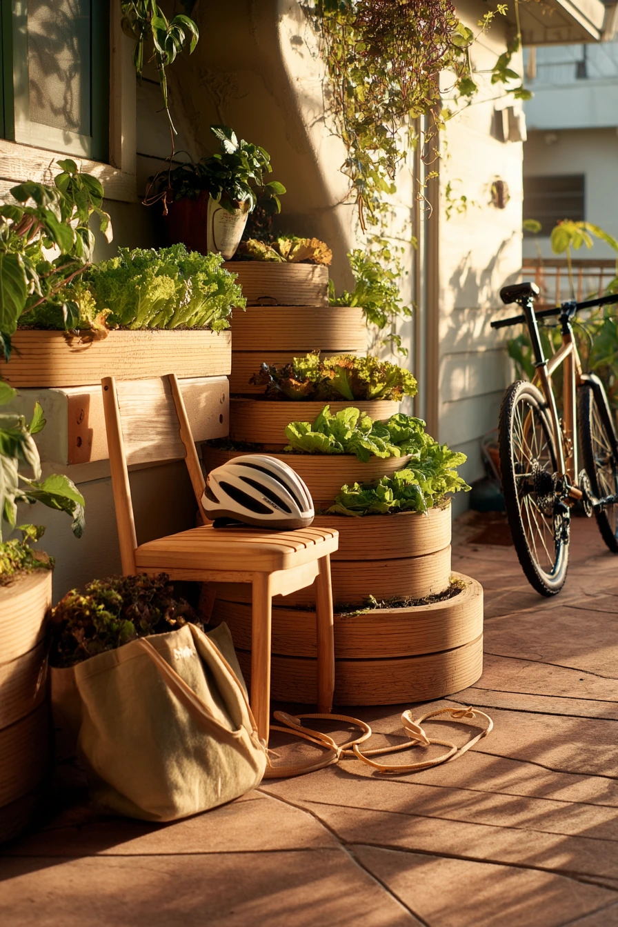 Renter-Friendly Spiral Garden in Raised Planters