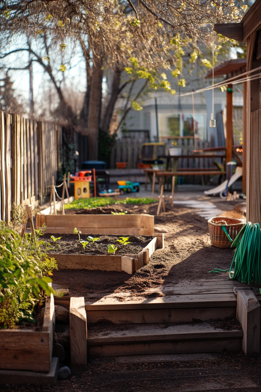 3. Family Backyard Raised Beds