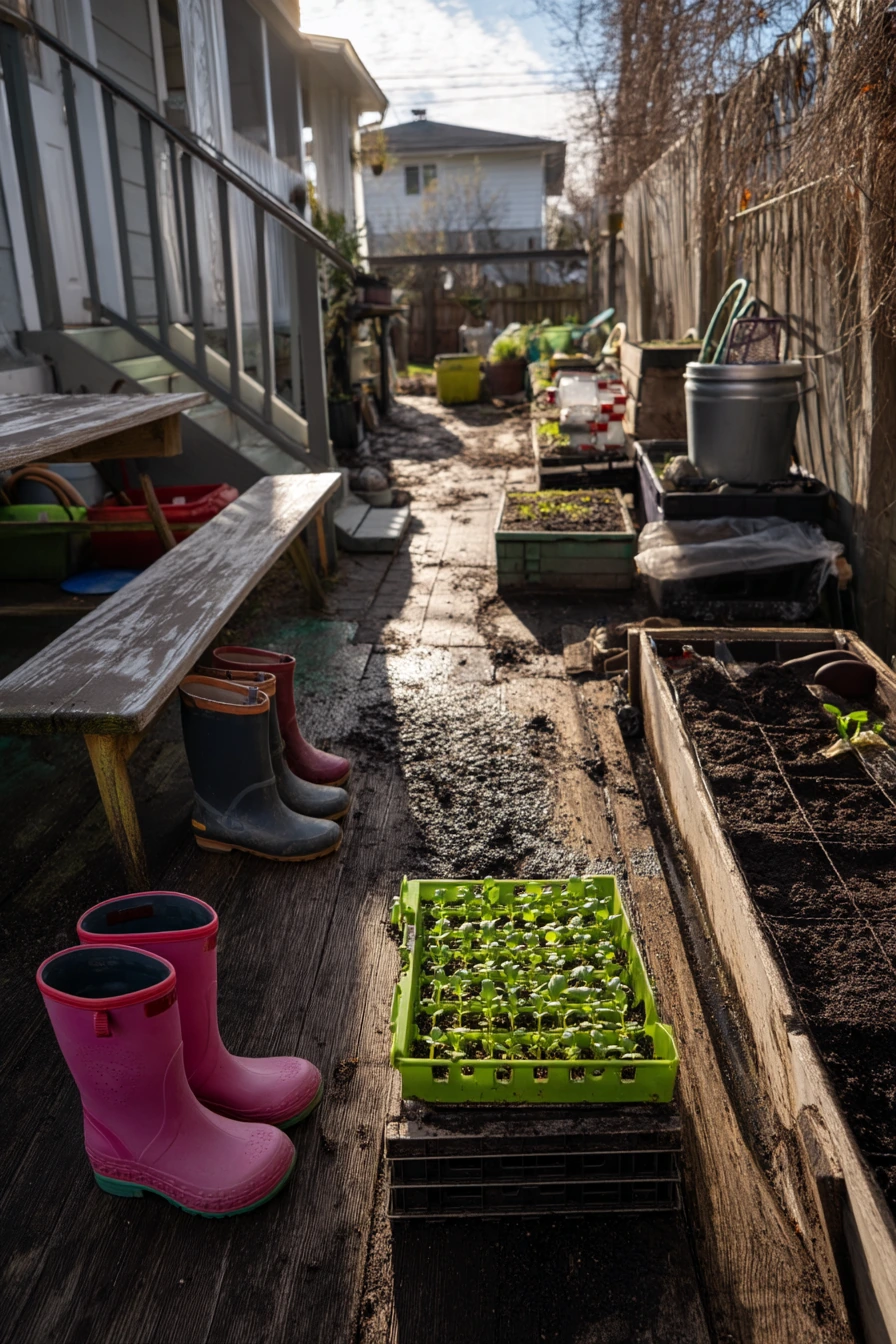 3. Family Backyard Raised Beds