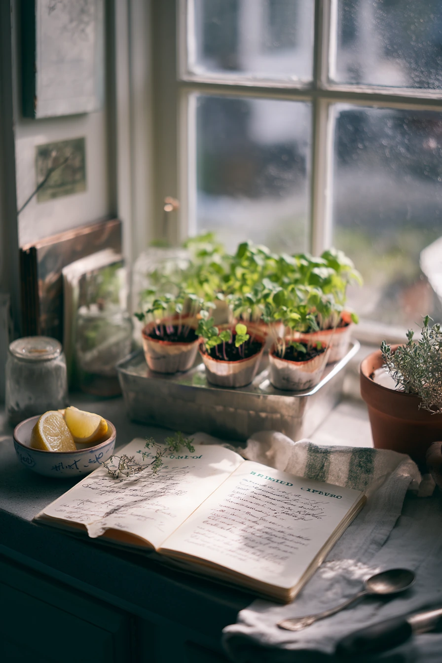 5. Kitchen Windowsill Seed Start