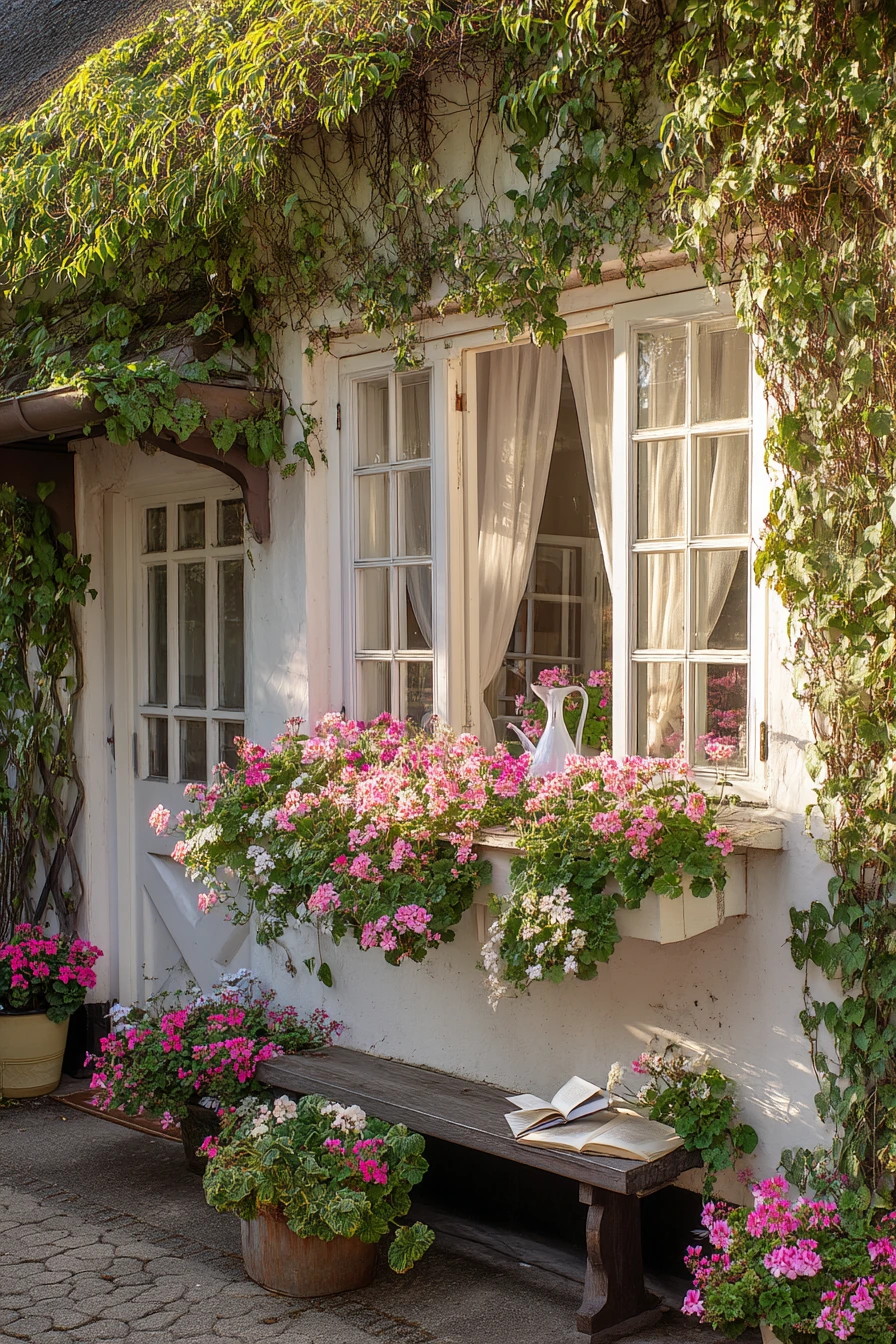 7. Cottage Window Box Scene