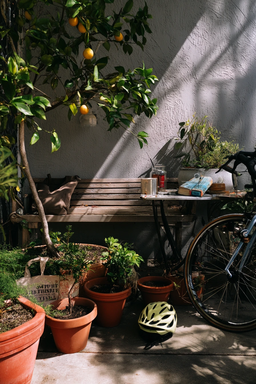 8. Apartment Courtyard Picnic Garden
