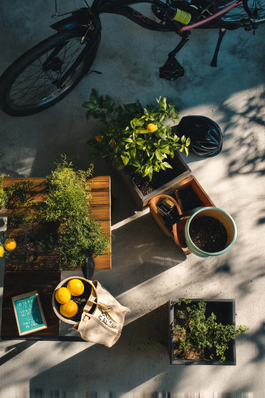 8. Apartment Courtyard Picnic Garden