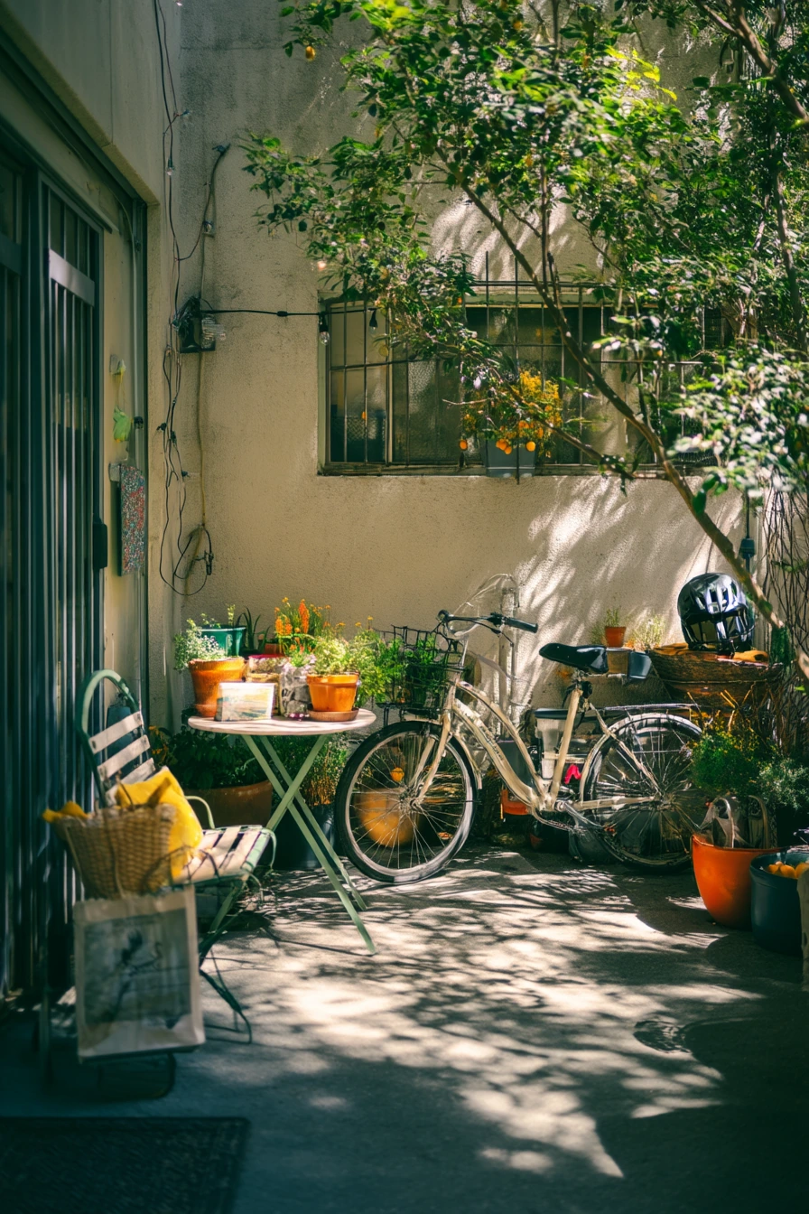 8. Apartment Courtyard Picnic Garden