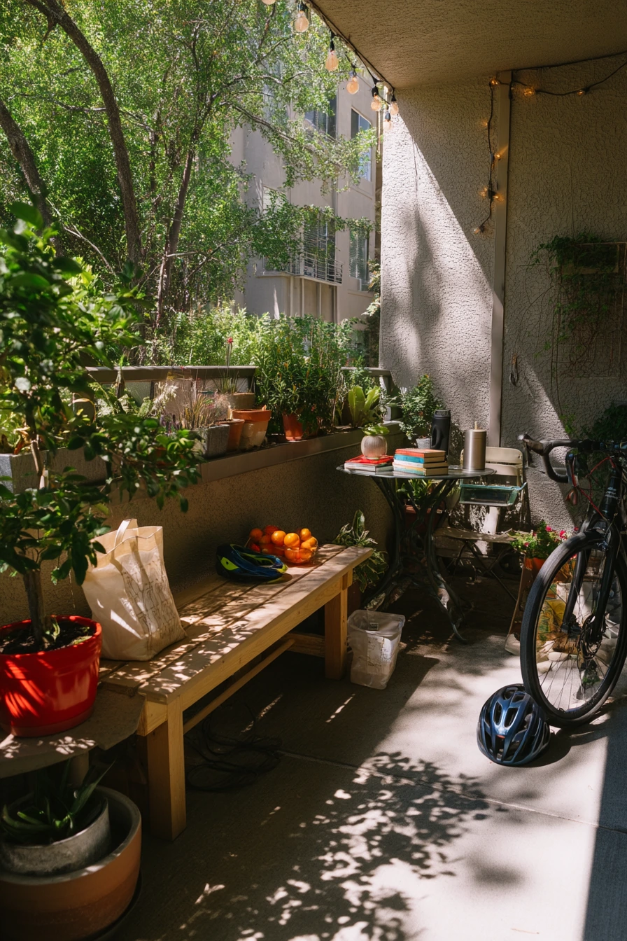 8. Apartment Courtyard Picnic Garden