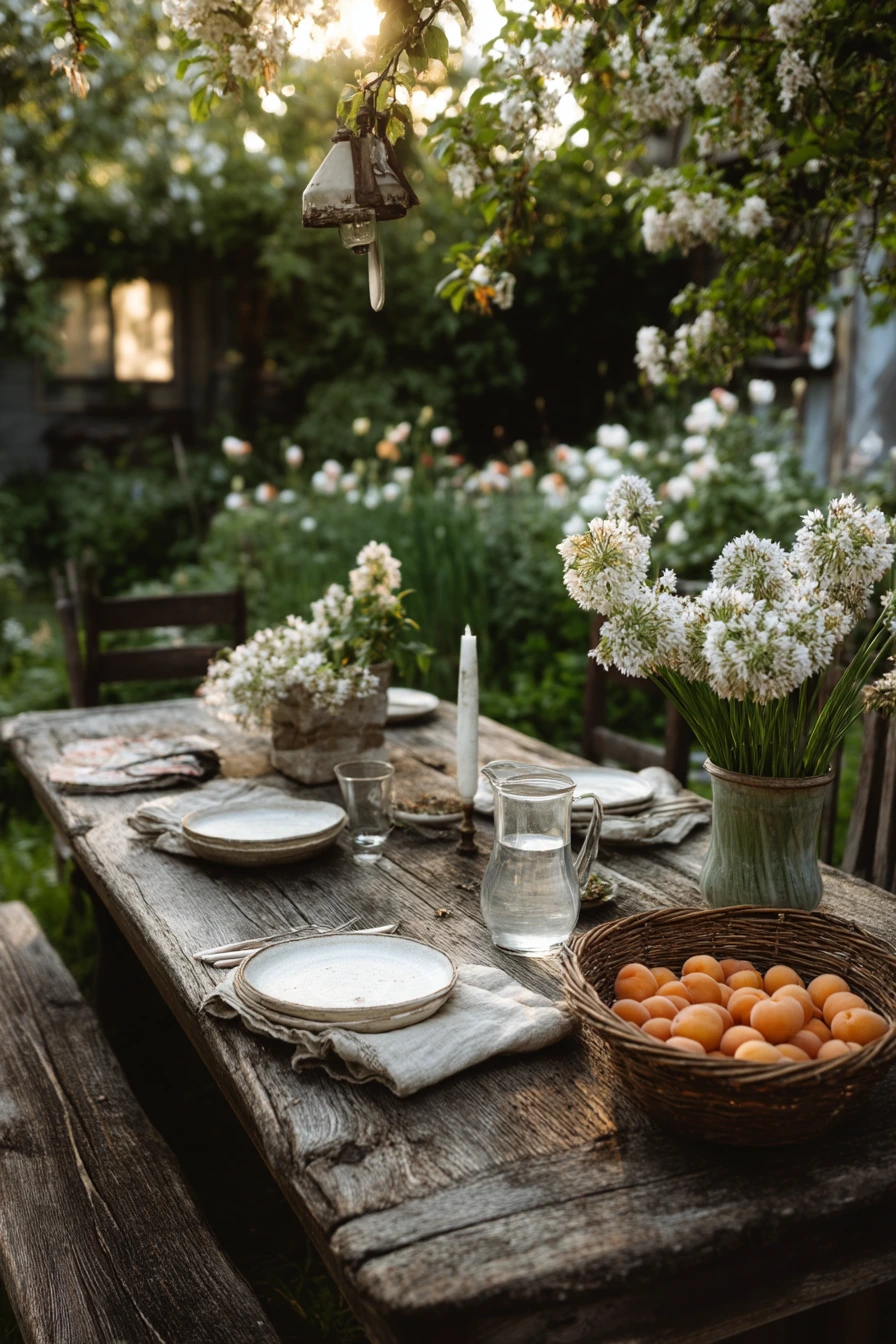 9. Backyard Dinner Garden Nook