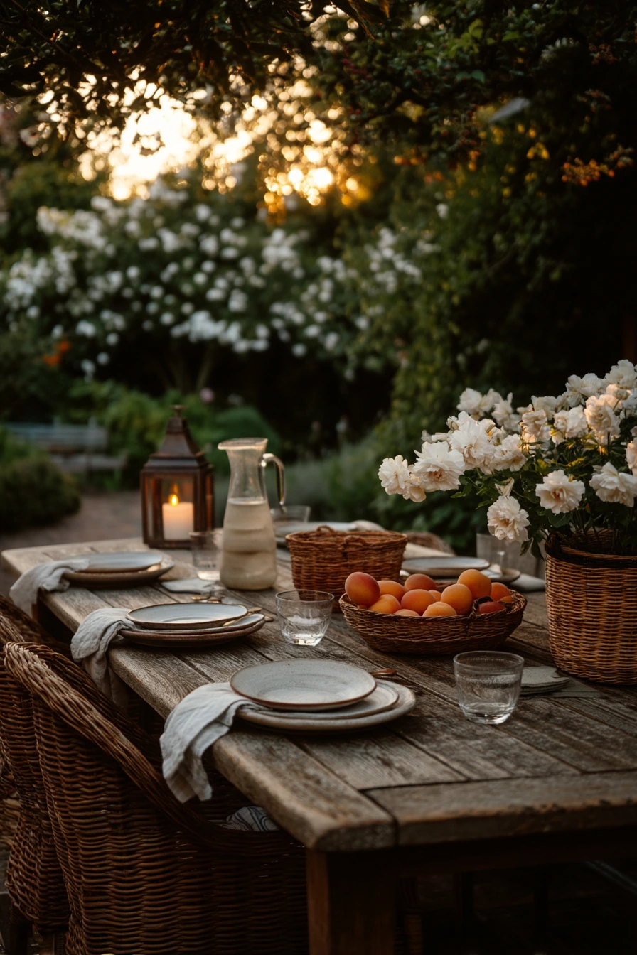 9. Backyard Dinner Garden Nook