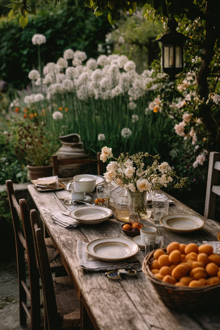9. Backyard Dinner Garden Nook