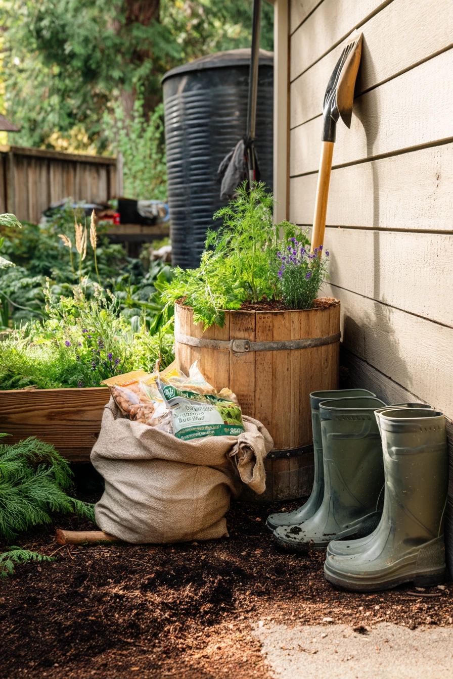 10. Sustainable Compost-to-Bloom Corner