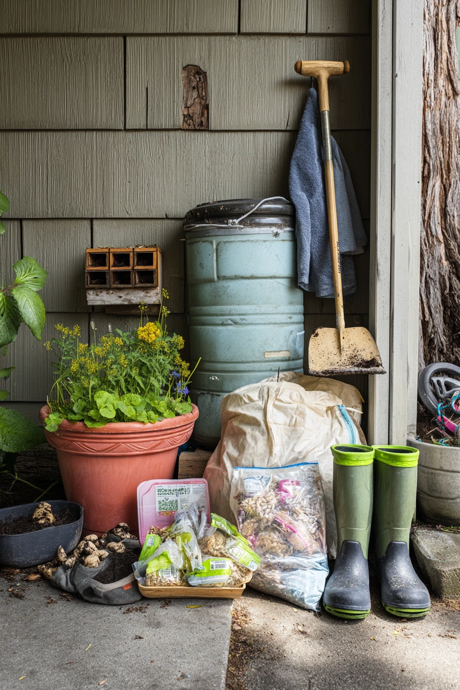 10. Sustainable Compost-to-Bloom Corner