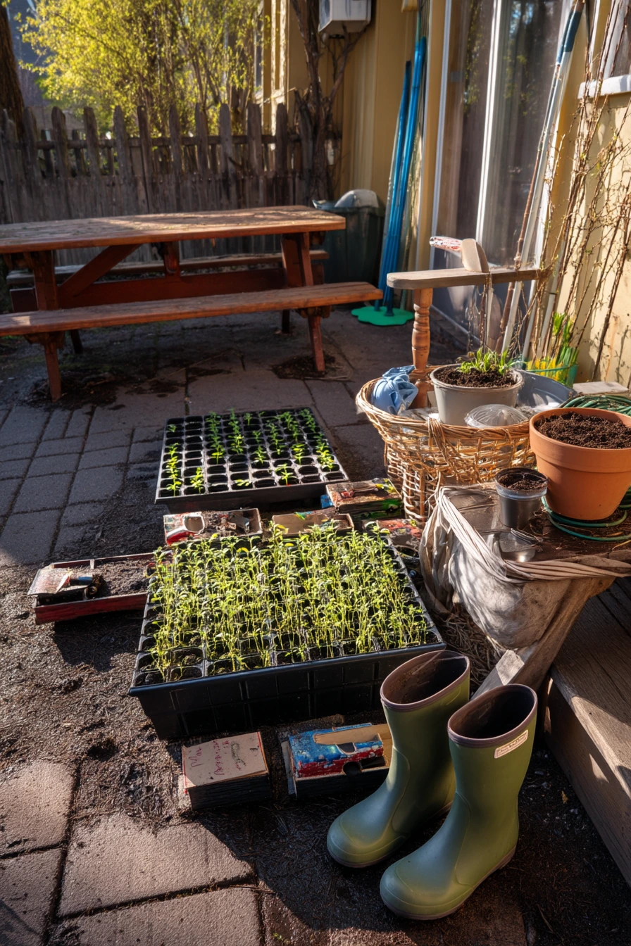 3. Family Backyard Raised Beds