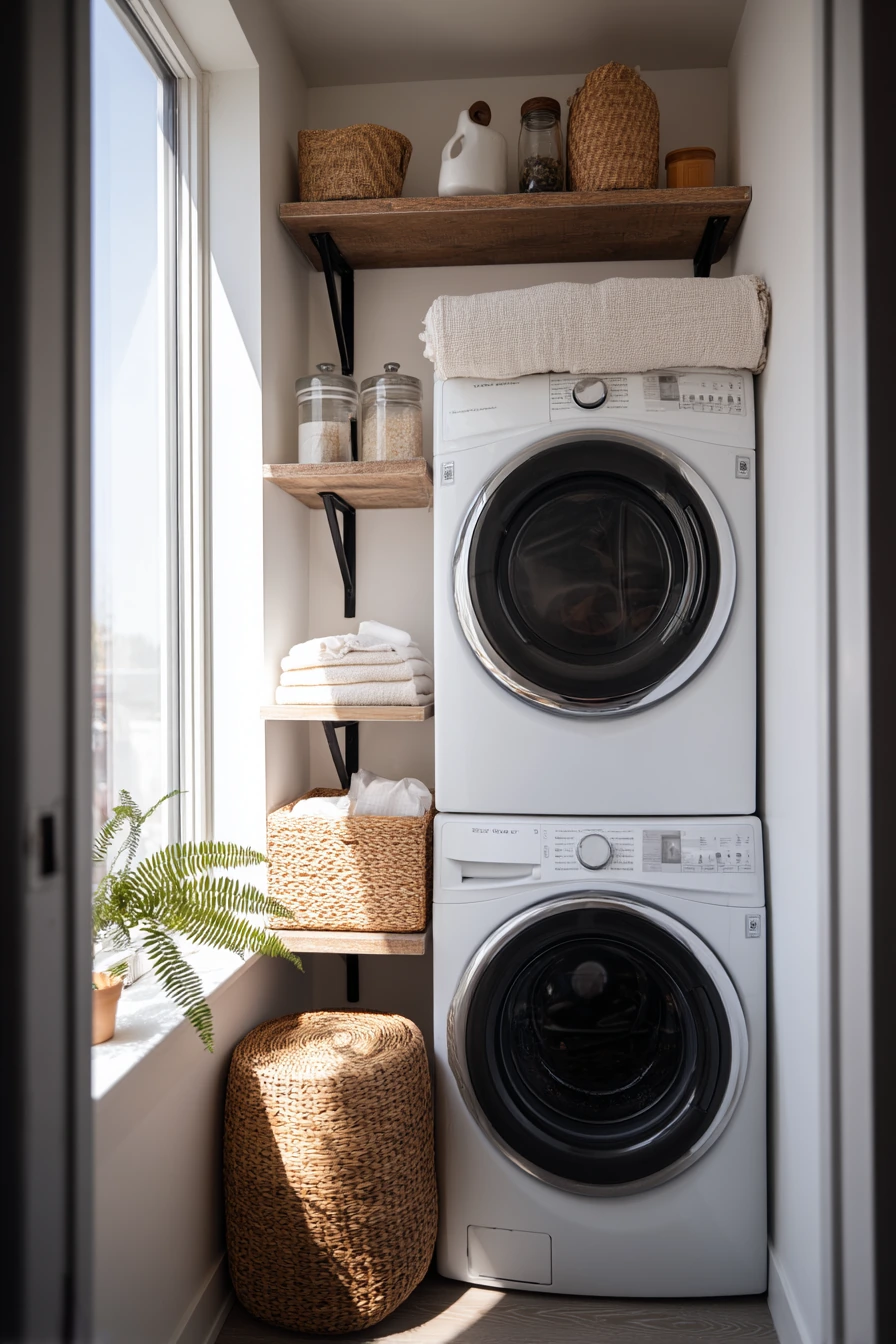 stackable laundry room ideas