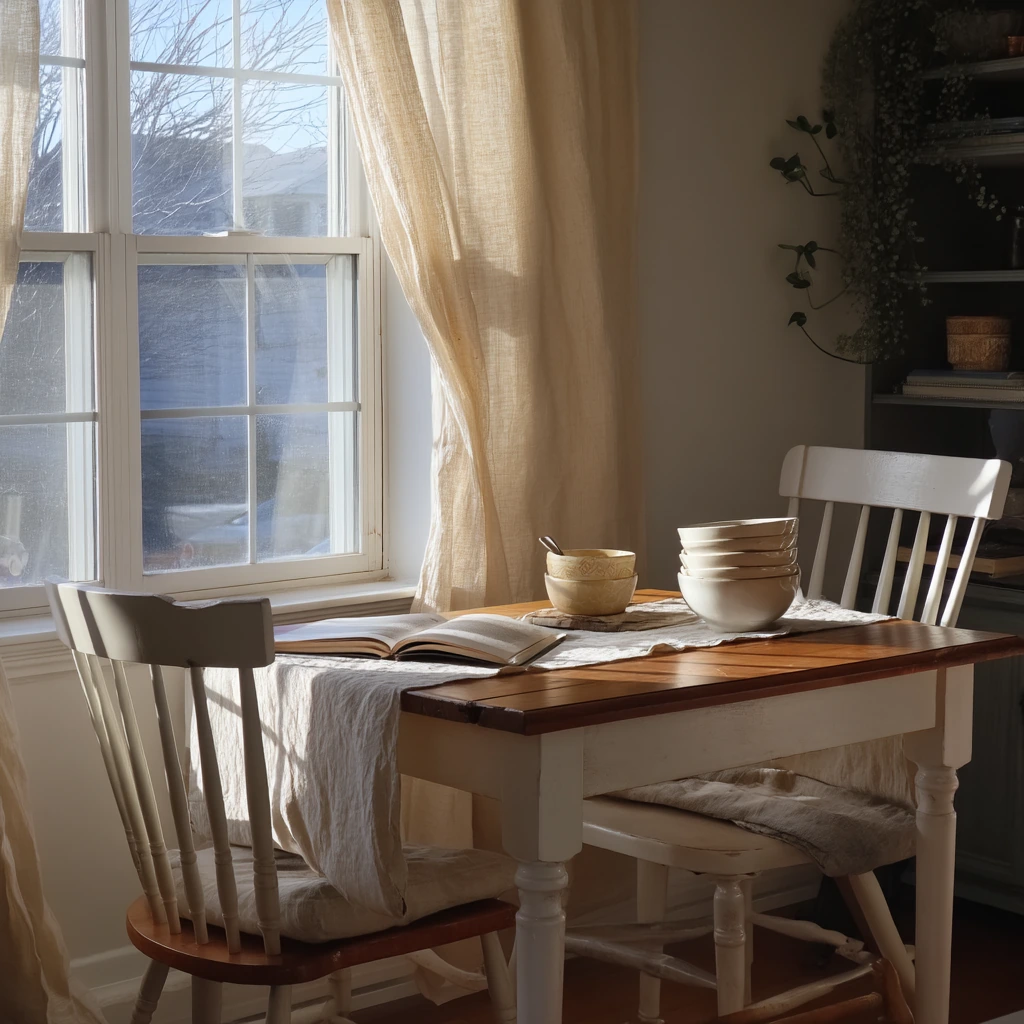 Quiet Morning Breakfast Dining Room