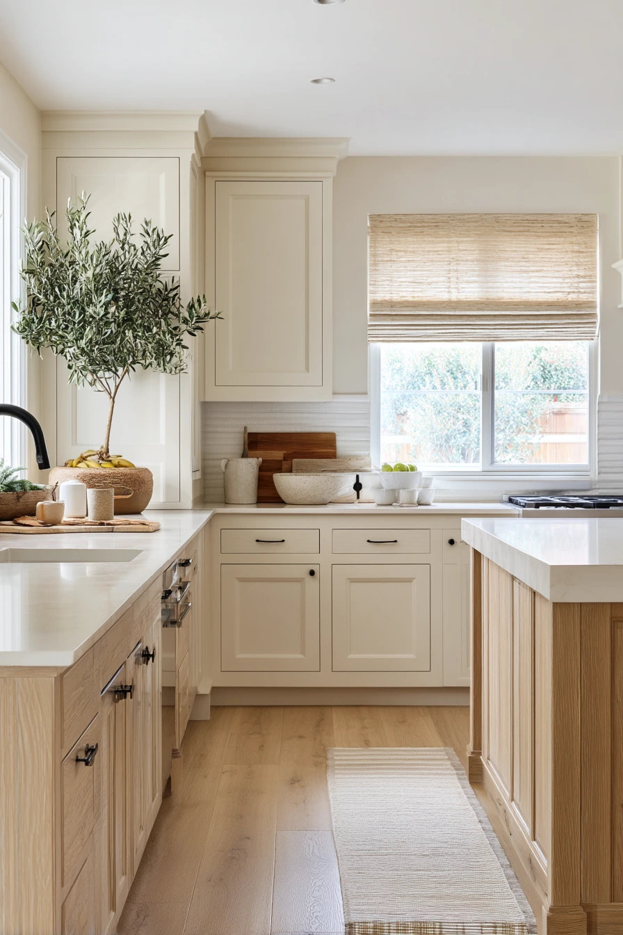 tan and white kitchen ideas