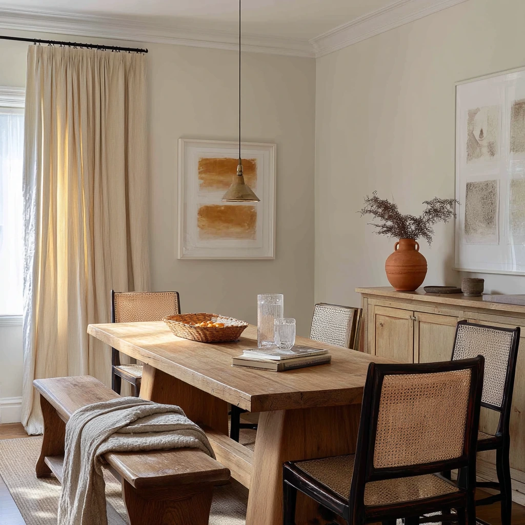 tan dining room color schemes