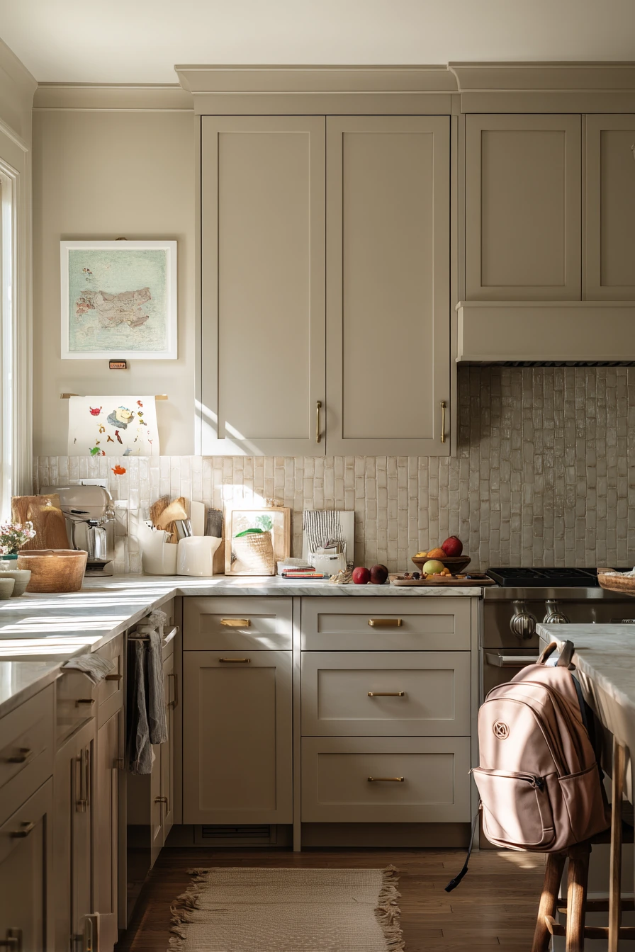 taupe kitchen color schemes