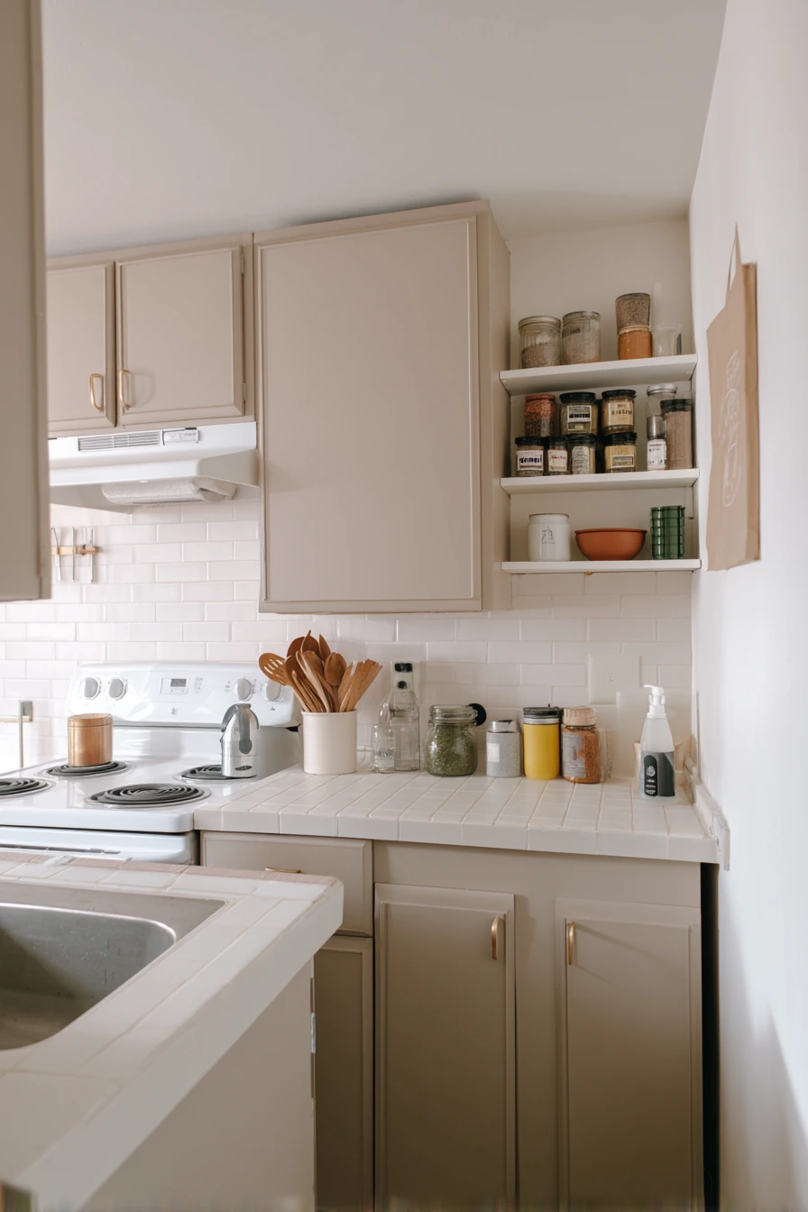 Renter-Friendly Taupe Kitchen Refresh