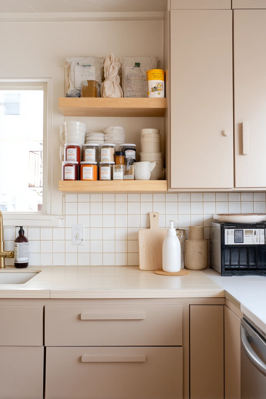 Renter-Friendly Taupe Kitchen Refresh