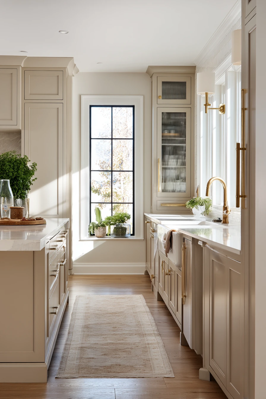Taupe Kitchen with Everyday Luxury