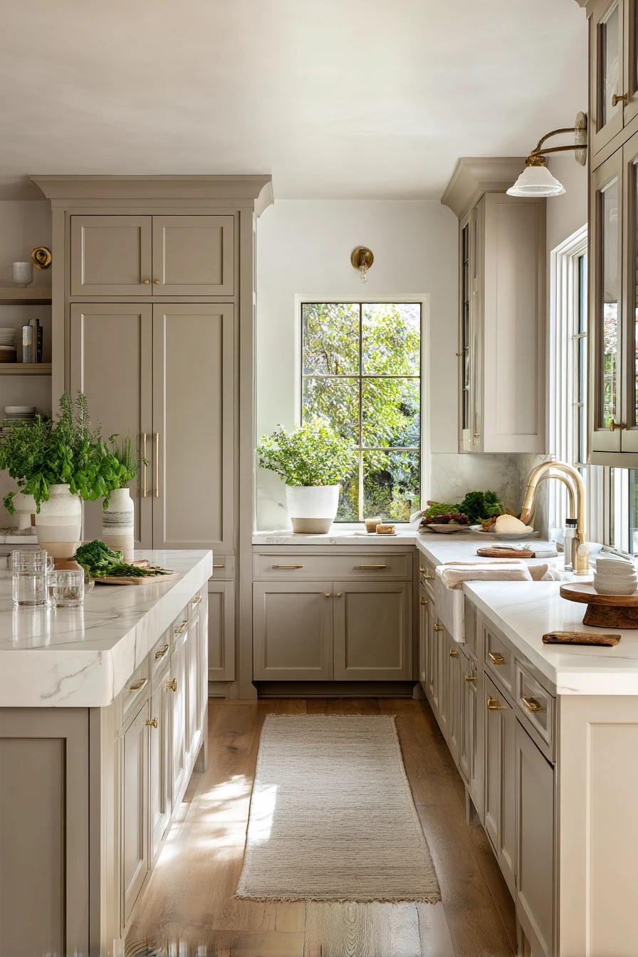 Taupe Kitchen with Everyday Luxury