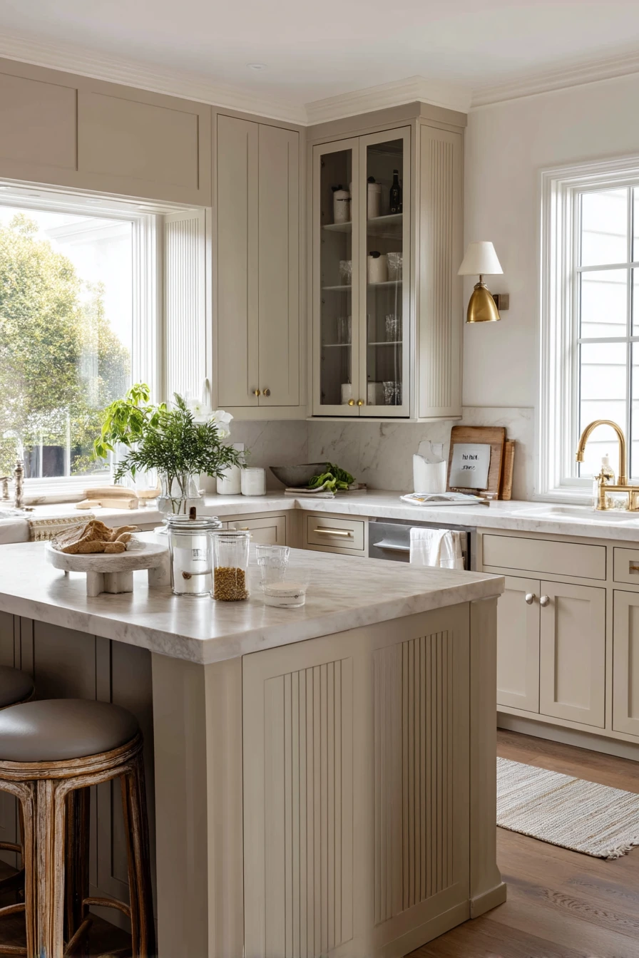 Taupe Kitchen with Everyday Luxury