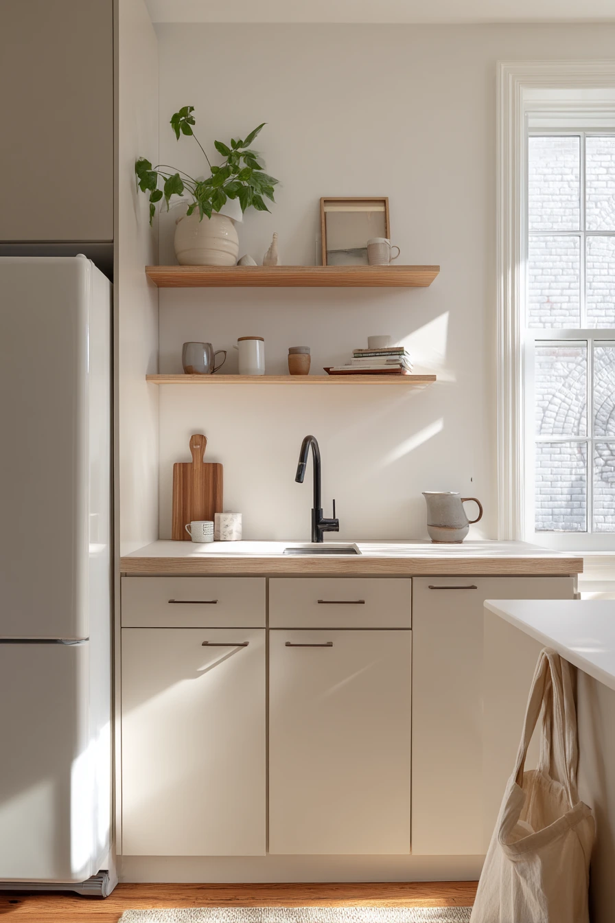 Small Apartment Taupe Kitchen Nook