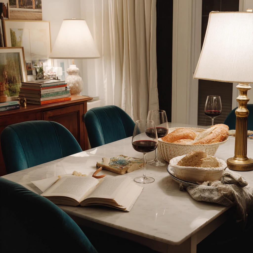 Cozy Evening Dinner Setting