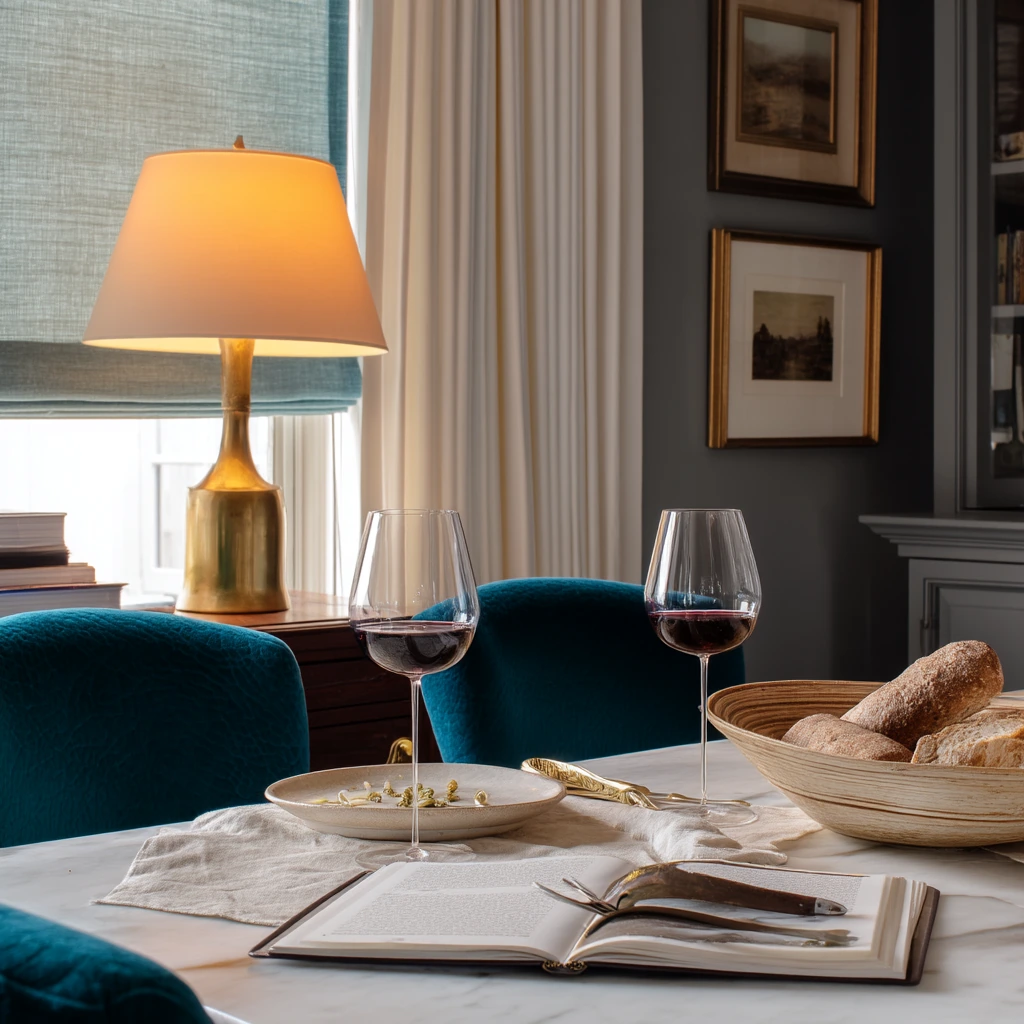 Cozy Evening Dinner Setting
