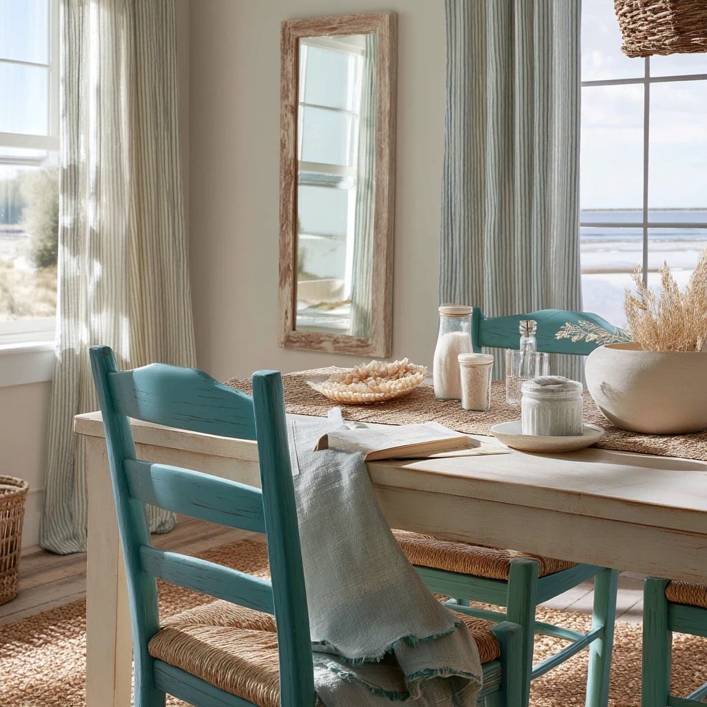 Coastal Teal Breakfast Room