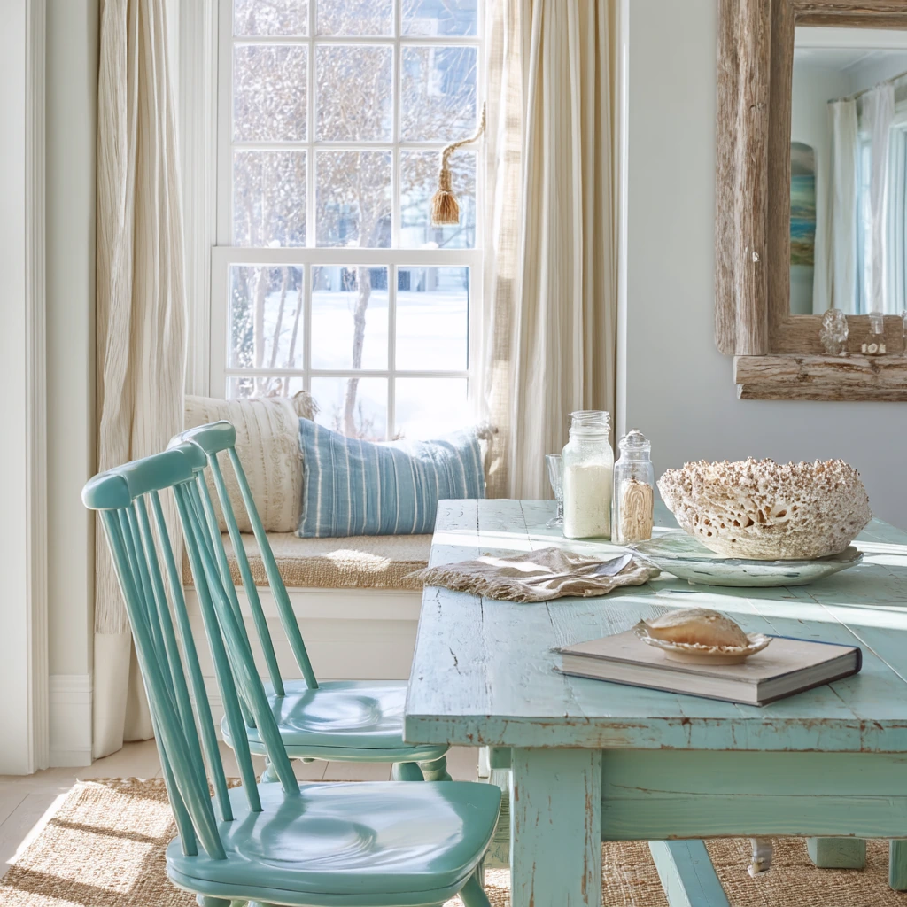 Coastal Teal Breakfast Room