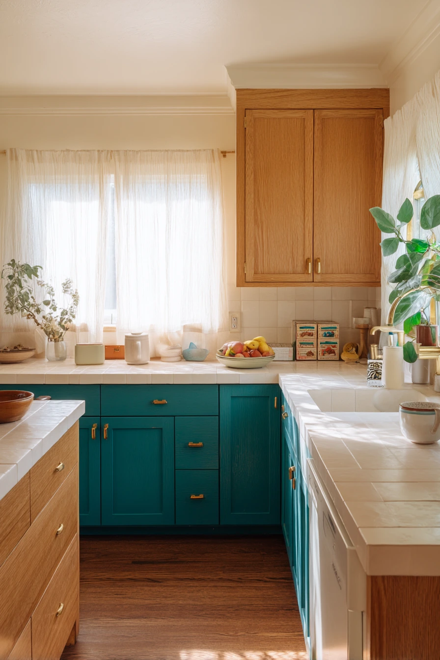 teal kitchen decor ideas
