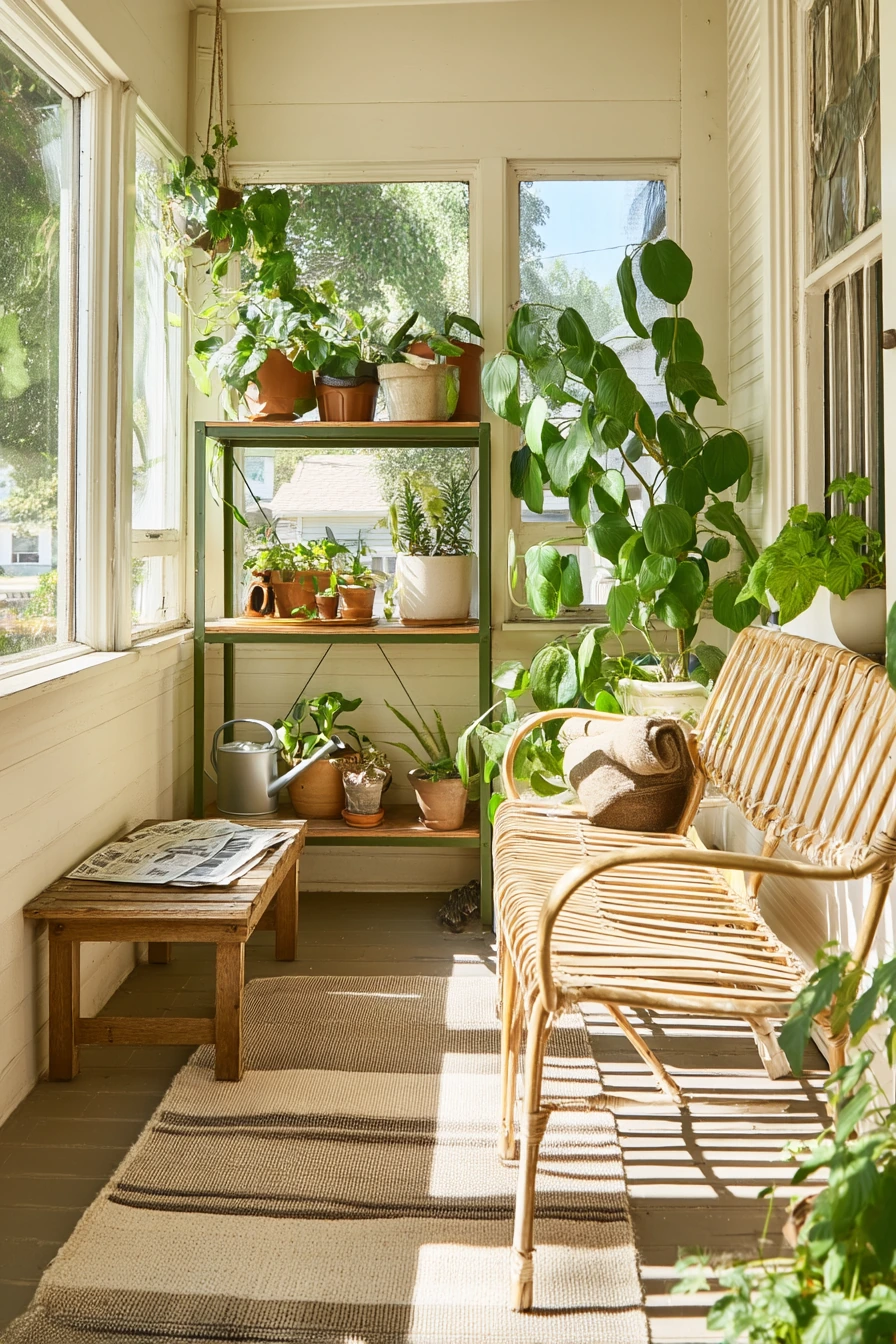 Budget-Friendly Plant-Filled Porch