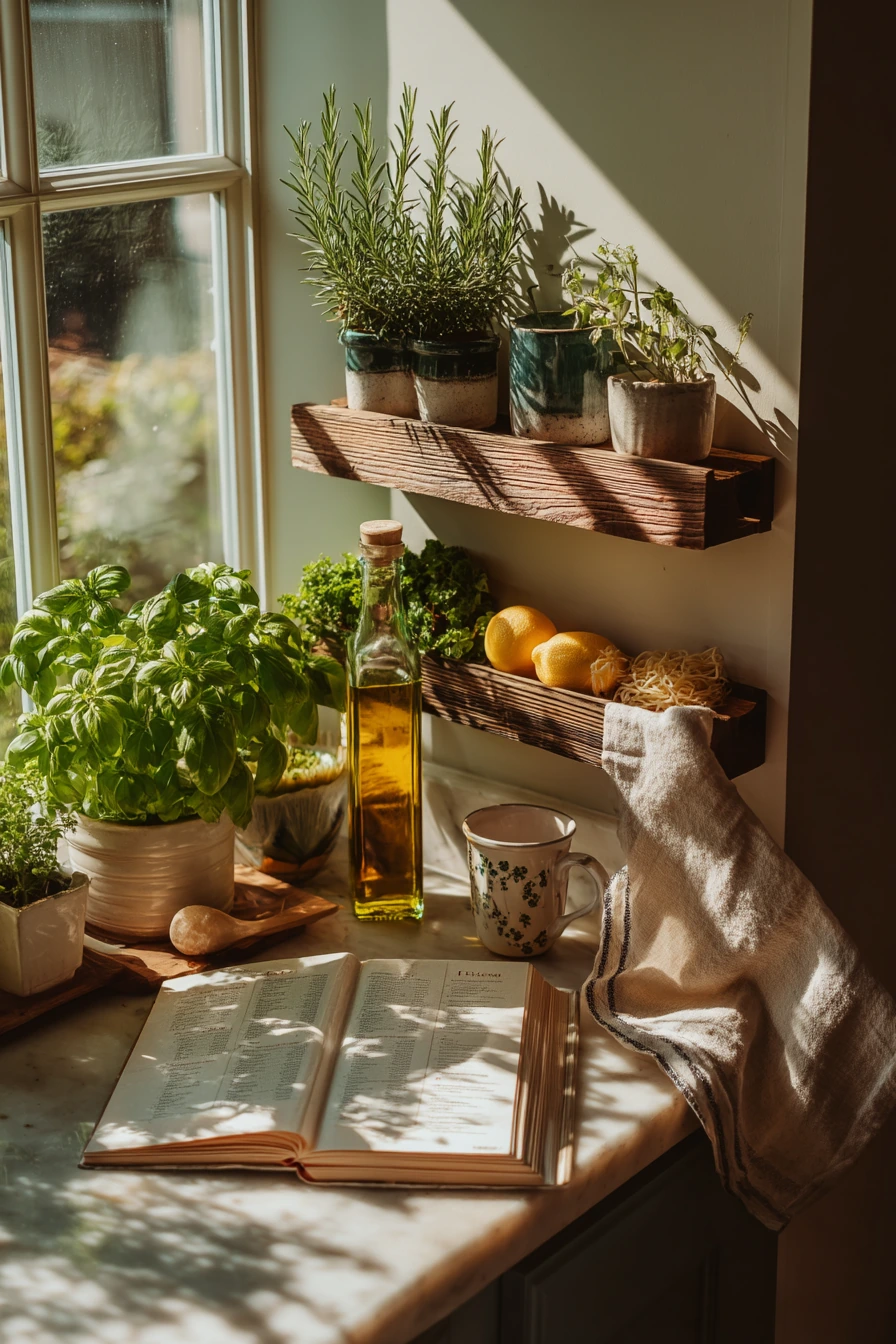 Kitchen Window Herb Terrace for Everyday Cooking