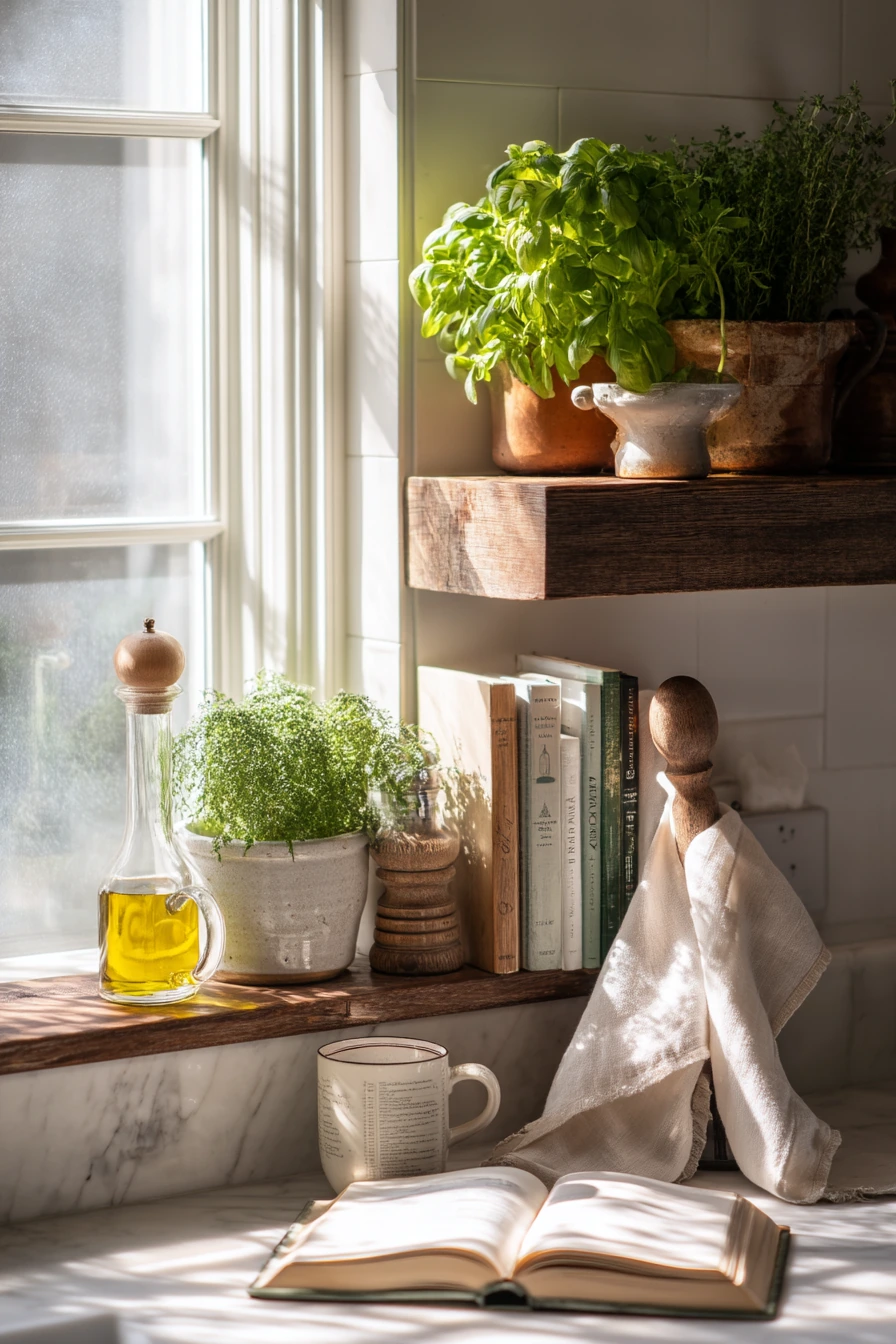 Kitchen Window Herb Terrace for Everyday Cooking