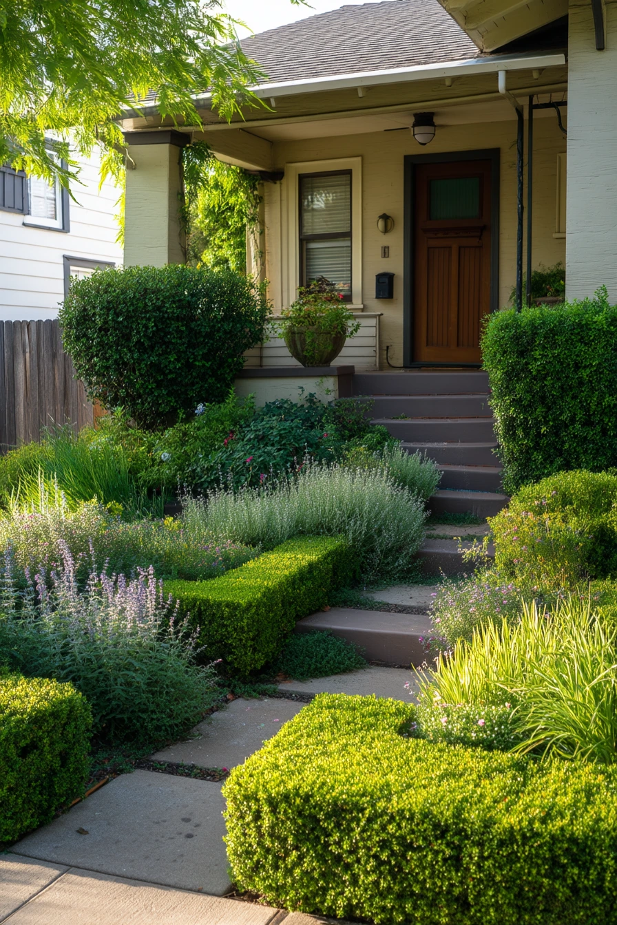 Front Yard Curb Appeal with Layered Planting
