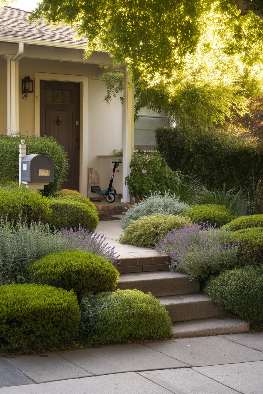Front Yard Curb Appeal with Layered Planting
