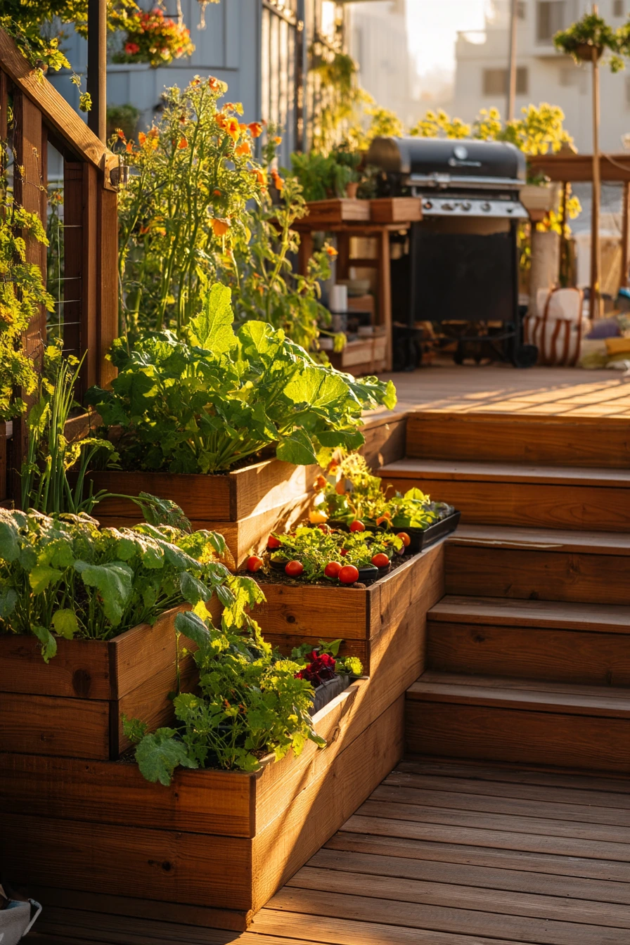 Kitchen-to-Deck Transition with Edible Layers