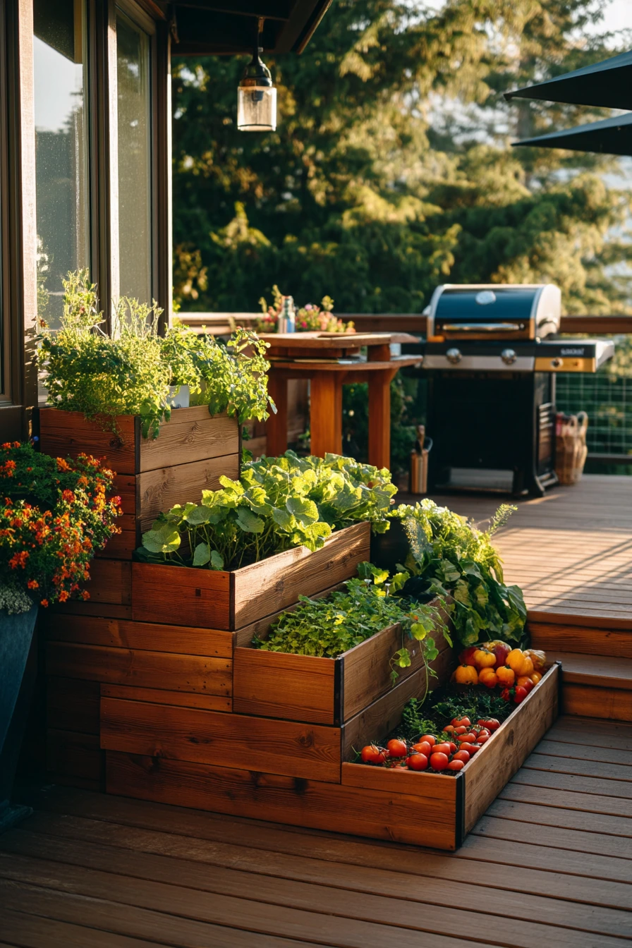 Kitchen-to-Deck Transition with Edible Layers