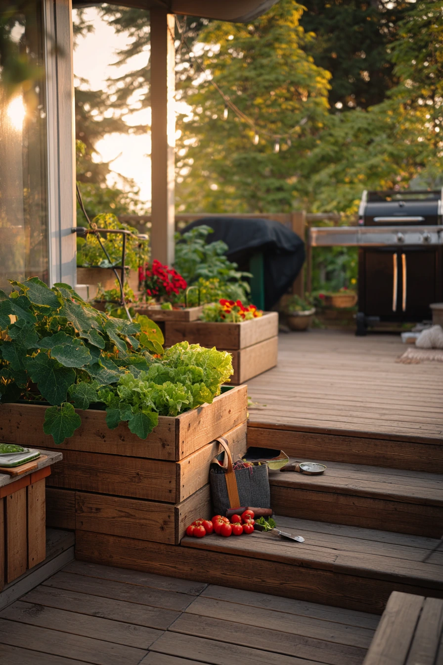 Kitchen-to-Deck Transition with Edible Layers