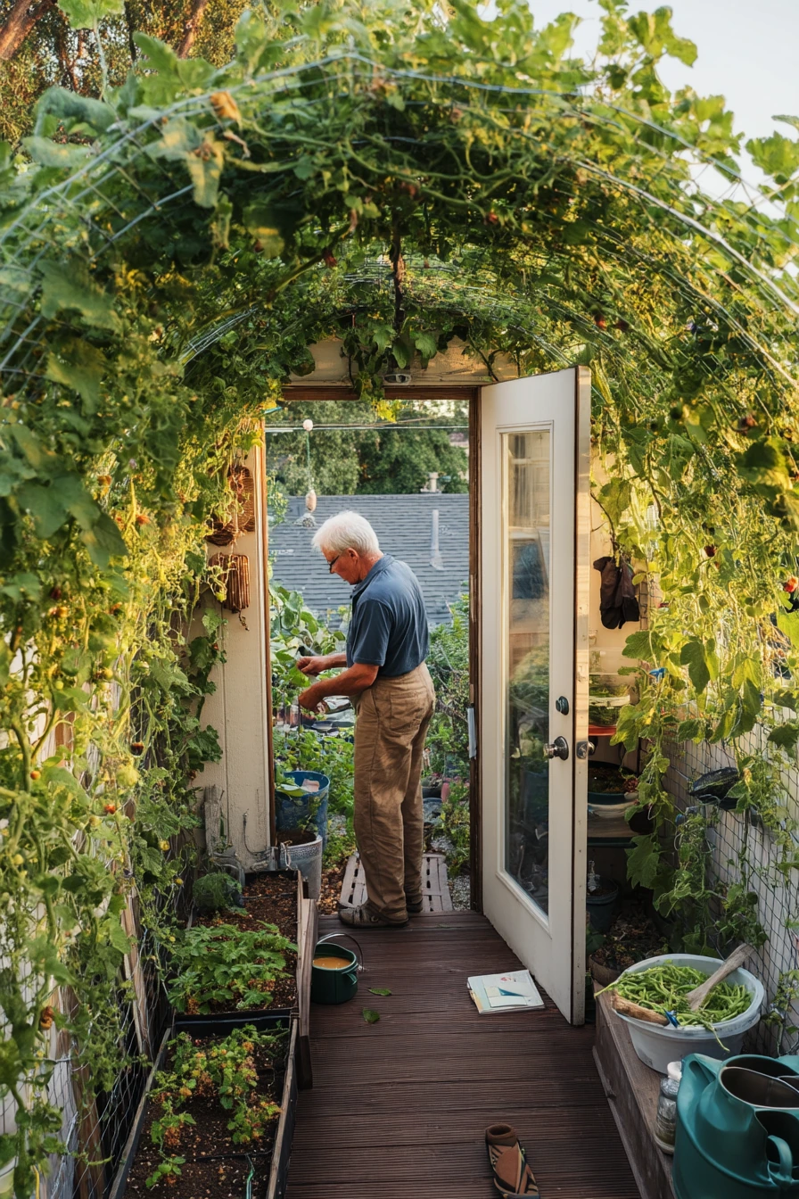 Raised Bed Tomato Tunnel for a Busy Gardener