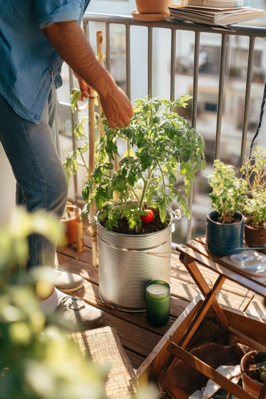 Renter-Friendly Balcony String Trellis