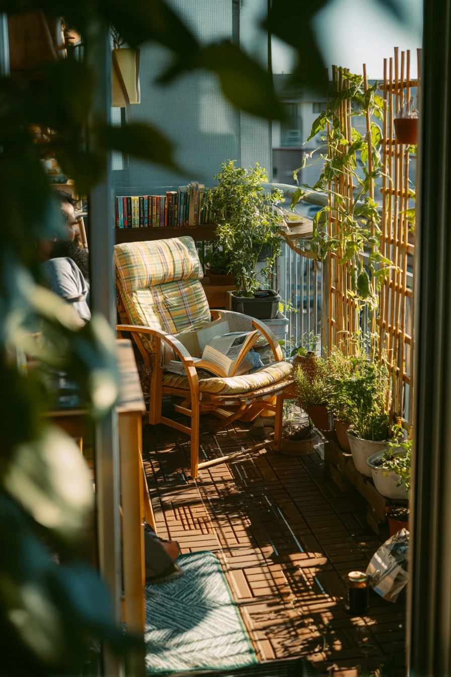 Renter-Friendly Balcony String Trellis